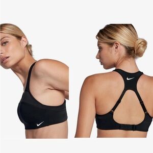 Nike Women's Alpha Dri-FIT High Impact Sports Bra AJ0340-010 Black Yoga M